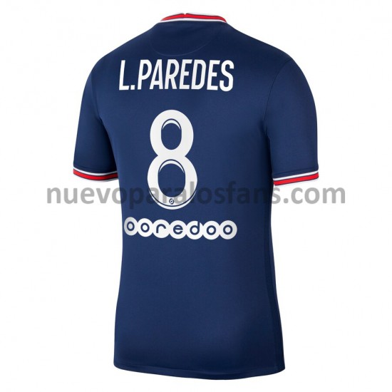 Camiseta de Fútbol Paris Saint-Germain Leandro Paredes 8 Casa 2021-2022 Manga Corta