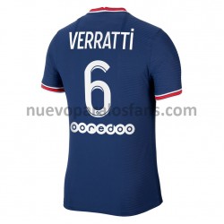 Camiseta de Fútbol Paris Saint-Germain Marco Verratti 6 Casa 2021-2022 Manga Corta