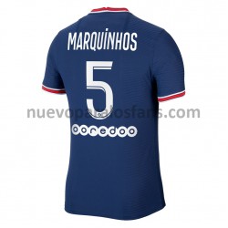 Camiseta de Fútbol Paris Saint-Germain Marquinhos 5 Casa 2021-2022 Manga Corta