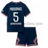 Camiseta de Fútbol Paris Saint-Germain Marquinhos 5 Niño Casa 2021-2022 Manga Corta