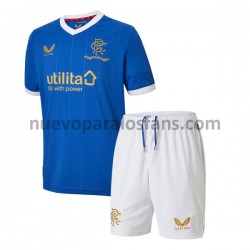 Camiseta de Fútbol Rangers Niño Casa 2021-2022 Manga Corta