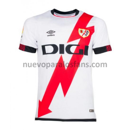 Camiseta de Fútbol Rayo Vallecano Casa 2021-2022 Manga Corta