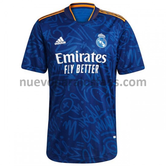 Camiseta de Fútbol Real Madrid Exterior 2021-2022 Manga Corta