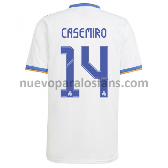 Camiseta de Fútbol Real Madrid Casemiro 14 Casa 2021-2022 Manga Corta