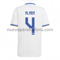 Camiseta de Fútbol Real Madrid David Alaba 4 Casa 2021-2022 Manga Corta
