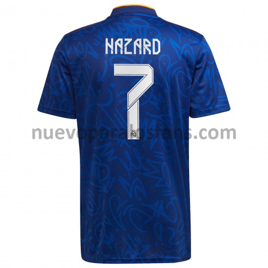 Camiseta de Fútbol Real Madrid Eden Hazard 7 Exterior 2021-2022 Manga Corta