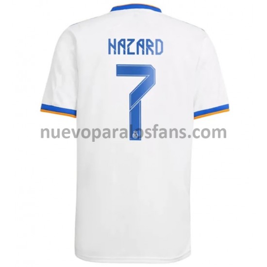 Camiseta de Fútbol Real Madrid Eden Hazard 7 Casa 2021-2022 Manga Corta