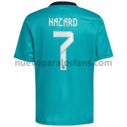 Camiseta de Fútbol Real Madrid Eden Hazard 7 Tercera 2021-2022 Manga Corta
