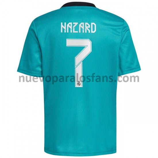 Camiseta de Fútbol Real Madrid Eden Hazard 7 Tercera 2021-2022 Manga Corta