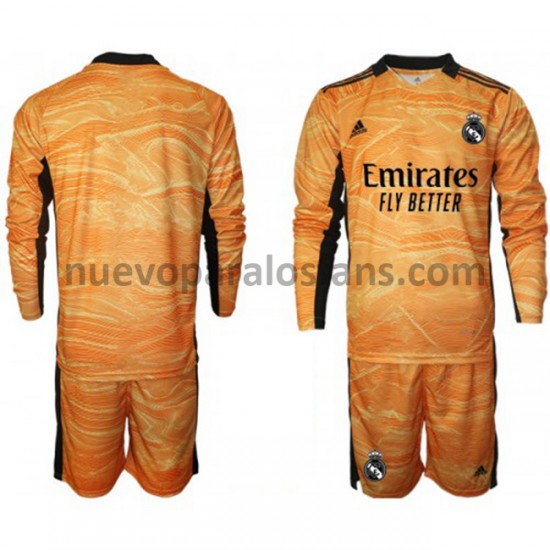 Camiseta de Fútbol Real Madrid Portero Niño Exterior 2021-2022 Manga Larga
