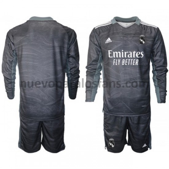 Camiseta de Fútbol Real Madrid Portero Niño Casa 2021-2022 Manga Larga