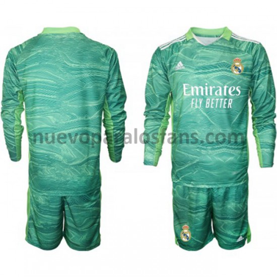 Camiseta de Fútbol Real Madrid Portero Niño Tercera 2021-2022 Manga Larga
