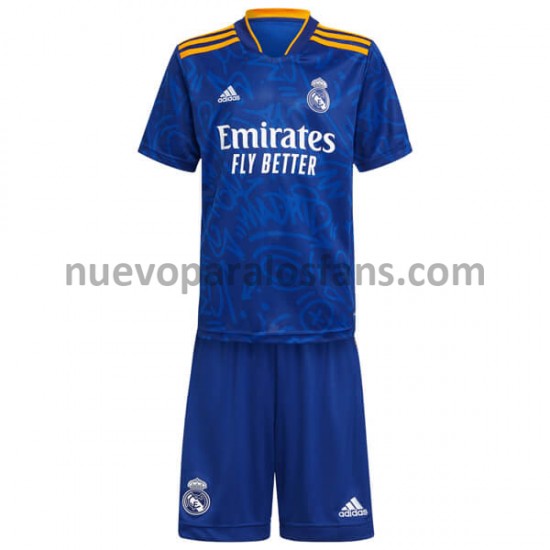 Camiseta de Fútbol Real Madrid Niño Exterior 2021-2022 Manga Corta