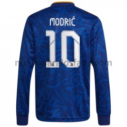 Camiseta de Fútbol Real Madrid Luka Modrić 10 Exterior 2021-2022 Manga Larga