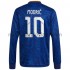 Camiseta de Fútbol Real Madrid Luka Modrić 10 Exterior 2021-2022 Manga Larga