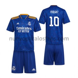 Camiseta de Fútbol Real Madrid Luka Modrić 10 Niño Exterior 2021-2022 Manga Corta