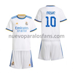 Camiseta de Fútbol Real Madrid Luka Modrić 10 Niño Casa 2021-2022 Manga Corta