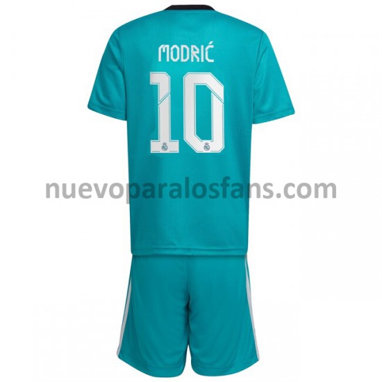 Camiseta de Fútbol Real Madrid Luka Modrić 10 Niño Tercera 2021-2022 Manga Corta