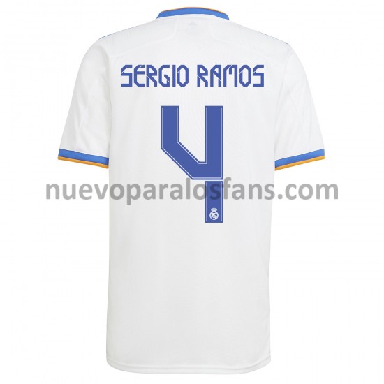 Camiseta de Fútbol Real Madrid Sergio Ramos 4 Casa 2021-2022 Manga Corta
