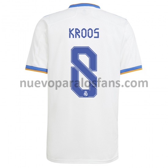 Camiseta de Fútbol Real Madrid Toni Kroos 8 Casa 2021-2022 Manga Corta