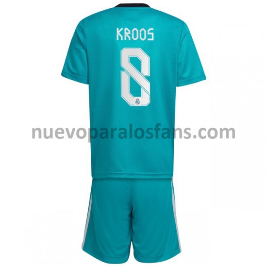 Camiseta de Fútbol Real Madrid Toni Kroos 8 Niño Tercera 2021-2022 Manga Corta