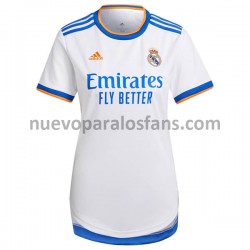 Camiseta de Fútbol Real Madrid Mujer Casa 2021-2022 Manga Corta