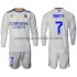 Camiseta de Fútbol Real Madrid Mbappé 7 Niño Casa 2021-2022 Manga Larga