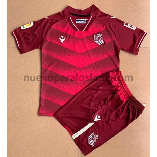 Camiseta de Fútbol Real Sociedad Niño Exterior 2021-2022 Manga Corta