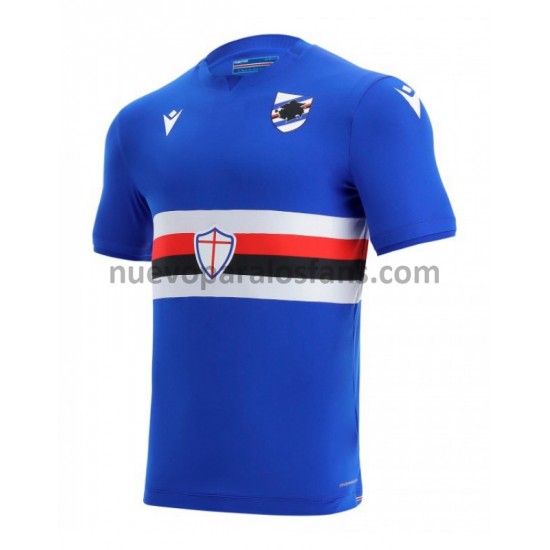 Camiseta de Fútbol Sampdoria Casa 2021-2022 Manga Corta