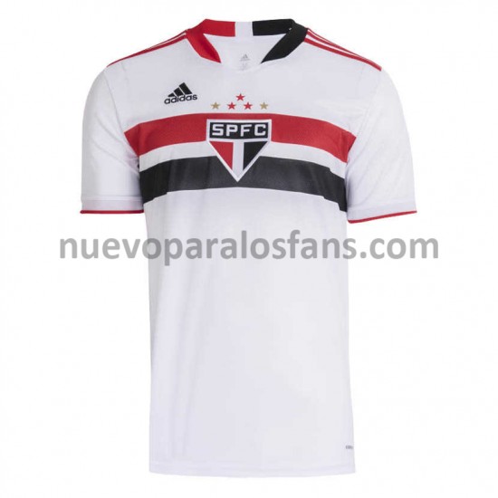 Camiseta de Fútbol São Paulo Casa 2021-2022 Manga Corta