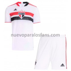 Camiseta de Fútbol São Paulo Niño Casa 2021-2022 Manga Corta