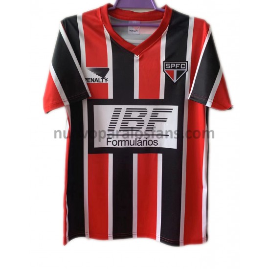 Camiseta de Fútbol São Paulo Retro Exterior 1991 Manga Corta