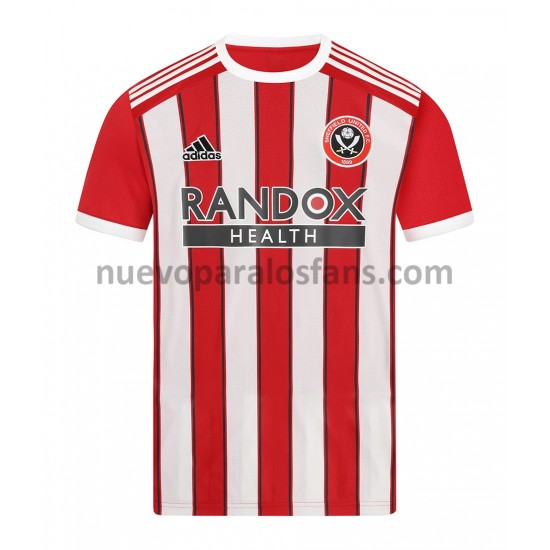 Camiseta de Fútbol Sheffield United Casa 2021-2022 Manga Corta