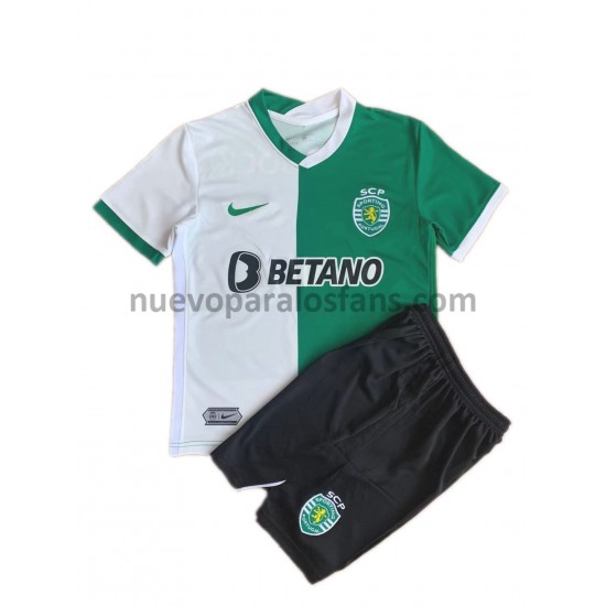 Camiseta de Fútbol Sporting CP Niño Stromp Casa 2021-2022 Manga Corta