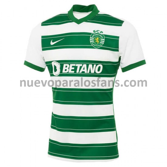 Camiseta de Fútbol Sporting CP Casa 2021-2022 Manga Corta