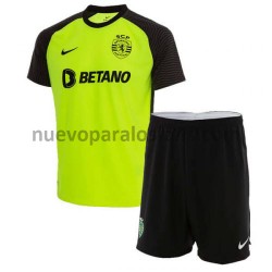 Camiseta de Fútbol Sporting CP Niño Exterior 2021-2022 Manga Corta