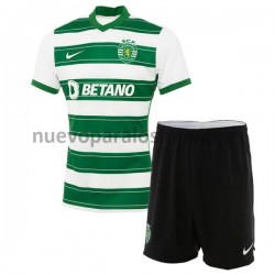 Camiseta de Fútbol Sporting CP Niño Casa 2021-2022 Manga Corta