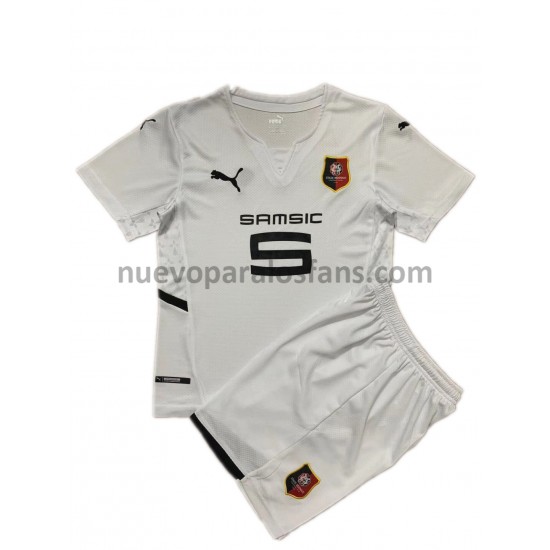 Camiseta de Fútbol Stade Rennais Niño Exterior 2021-2022 Manga Corta
