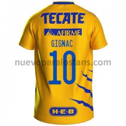 Camiseta de Fútbol Tigres UANL Andre-Pierre Gignac 10 Casa 2021-2022 Manga Corta