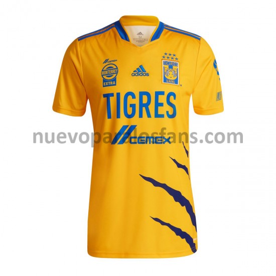 Camiseta de Fútbol Tigres UANL Casa 2021-2022 Manga Corta
