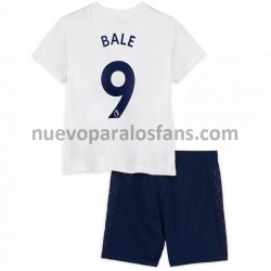 Camiseta de Fútbol Tottenham Hotspur Gareth Bale 9 Niño Casa 2021-2022 Manga Corta