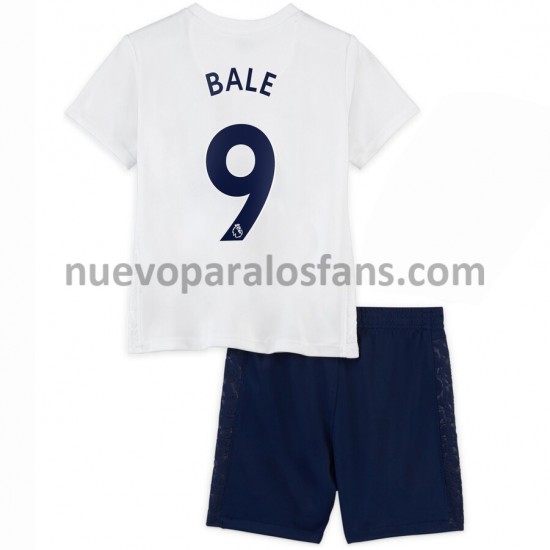 Camiseta de Fútbol Tottenham Hotspur Gareth Bale 9 Niño Casa 2021-2022 Manga Corta