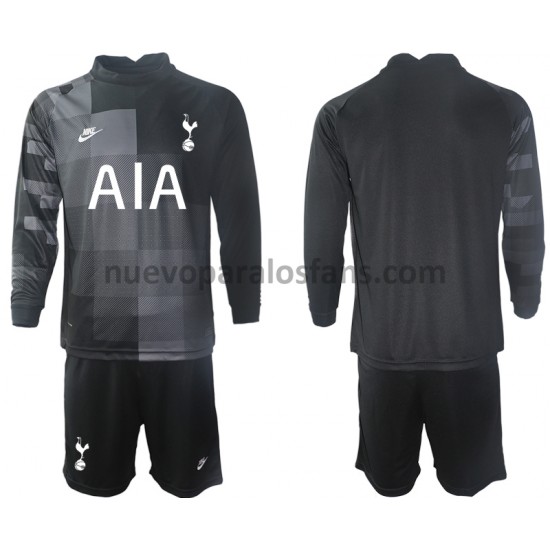 Camiseta de Fútbol Tottenham Hotspur Portero Niño Exterior 2021-2022 Manga Larga