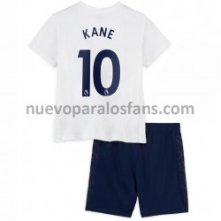 Camiseta de Fútbol Tottenham Hotspur Harry Kane 10 Niño Casa 2021-2022 Manga Corta