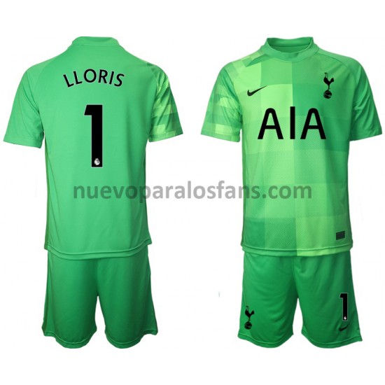 Camiseta de Fútbol Tottenham Hotspur Hugo Lloris 1 Portero Niño Casa 2021-2022 Manga Corta