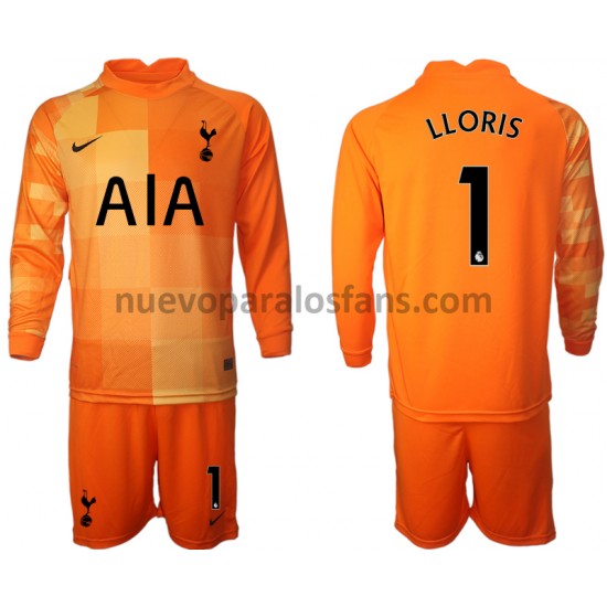 Camiseta de Fútbol Tottenham Hotspur Hugo Lloris 1 Portero Niño Tercera 2021-2022 Manga Larga