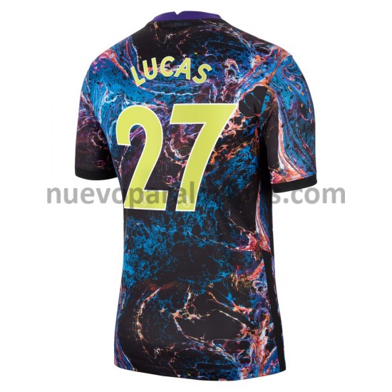Camiseta de Fútbol Tottenham Hotspur Lucas Moura 27 Exterior 2021-2022 Manga Corta