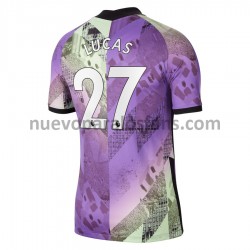 Camiseta de Fútbol Tottenham Hotspur Lucas Moura 27 Tercera 2021-2022 Manga Corta