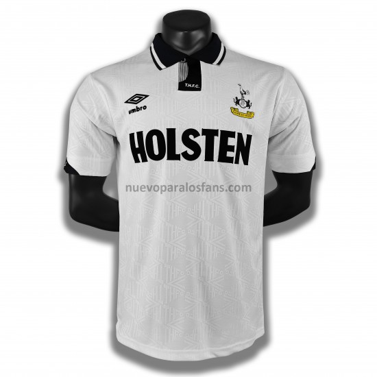 Camiseta de Fútbol Tottenham Hotspur Retro Casa 1990 Manga Corta