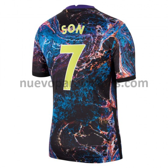 Camiseta de Fútbol Tottenham Hotspur Son Heung-min 7 Exterior 2021-2022 Manga Corta